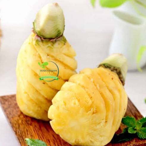 NANAS KUPAS / NANAS UTUH KUPAS / NANAS UTUH TANPA KUPAS 1 BUAH NANAS SEGAR FRESH HARIAN (DIKUPAS DAD