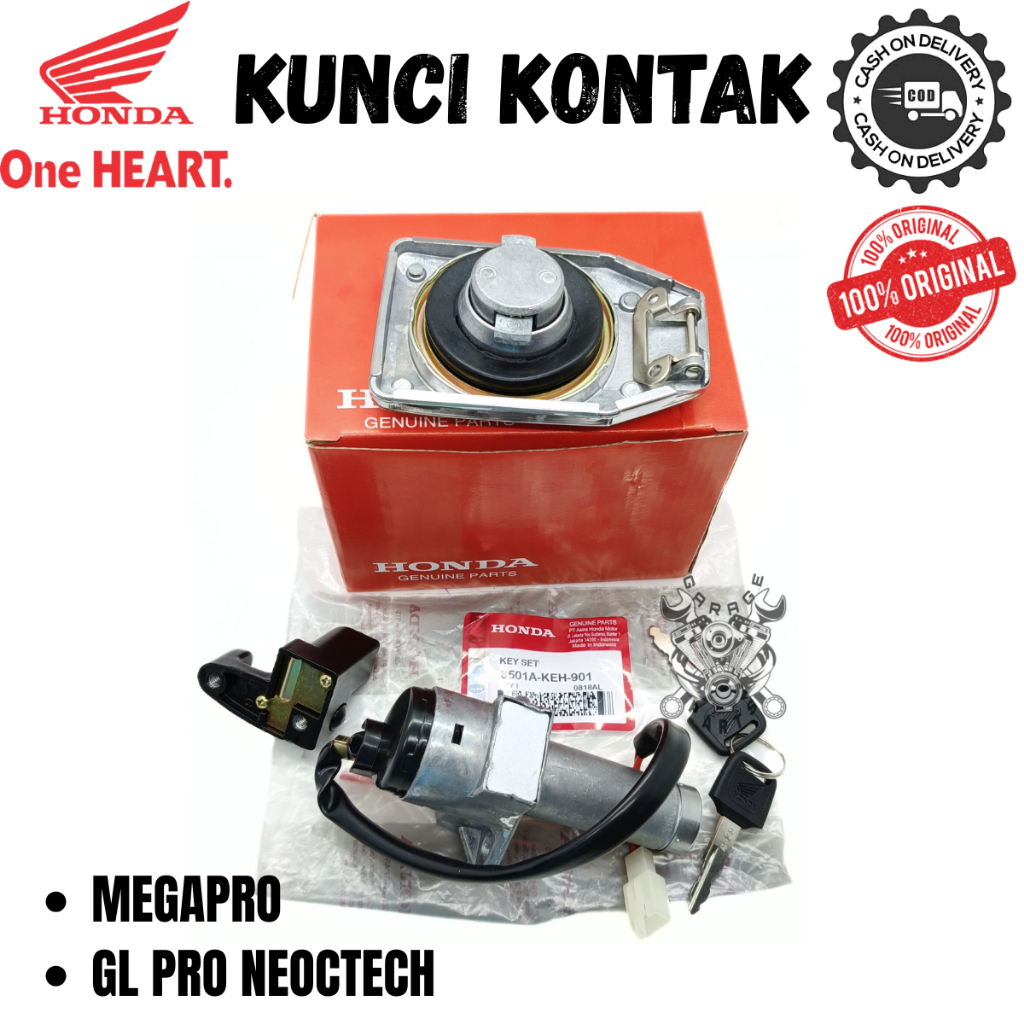 KUNCI KONTAK HONDA SET MEGAPRO GL PRO NEOTECH KUALITAS ASLI ORIGINAL YAMAHA YGP