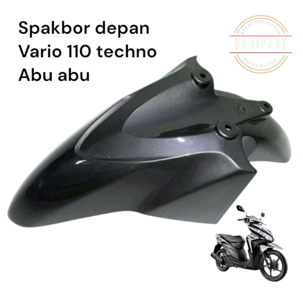 Cover spakbor depan Honda Vario techno 110 CBS warna abu abu/ spakbor slebor depan Vario 110 techno 