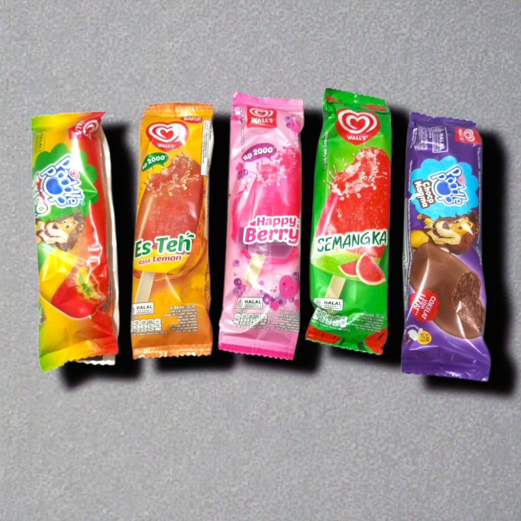 Es Krim Ice Cream Eskrim Walls Choco Magma Trico Semangka Happy Berry Lemon Tea Bandung Cimahi