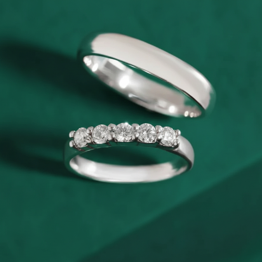 Spilla Jewelry Cincin Coupe Perak A-19 Cincin Nikah Bergaransi