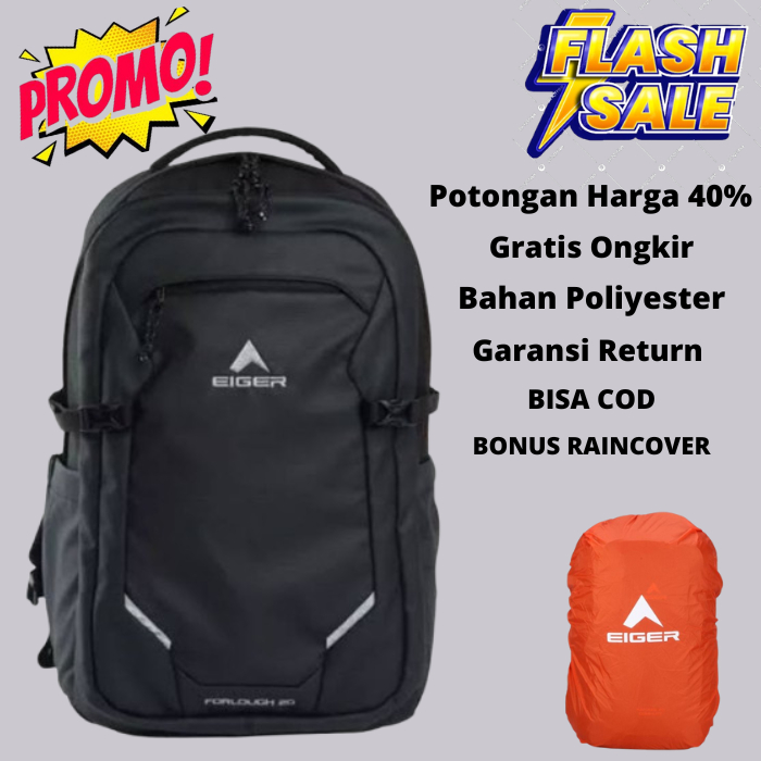 NEW PROMO Tas ransel eiger1989 forlough 20L laptop backpack Original100% 2025 Bisa COD