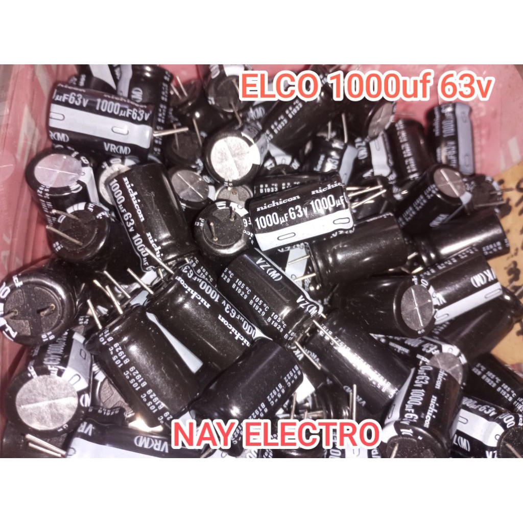 ELCO 1000UF 63V (1PCS) / CAPASITOR 1000UF 63V NICHICON