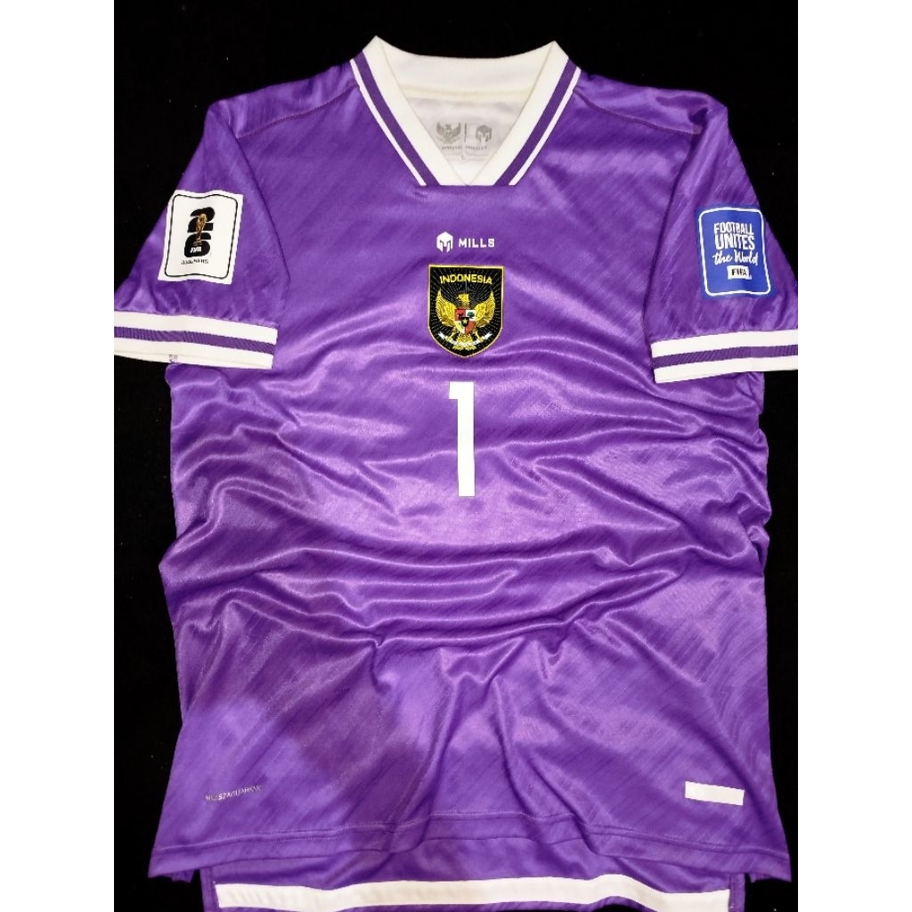 Jersey Kiper Timnas Indonesia Third Ungu Purple 2022 Mills Original