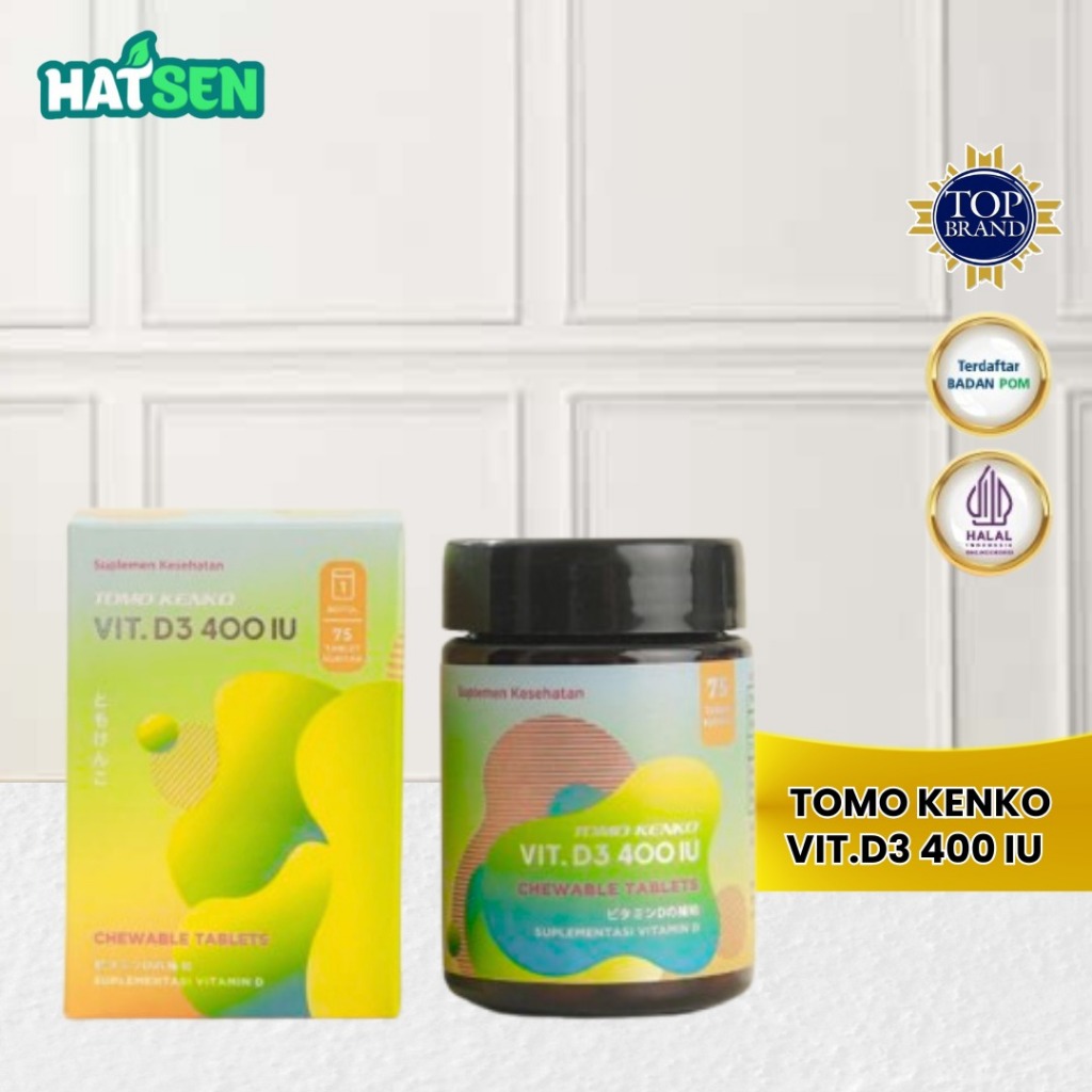 Tomo Kenko D3 400 IU Chewable isi 75 Tablet