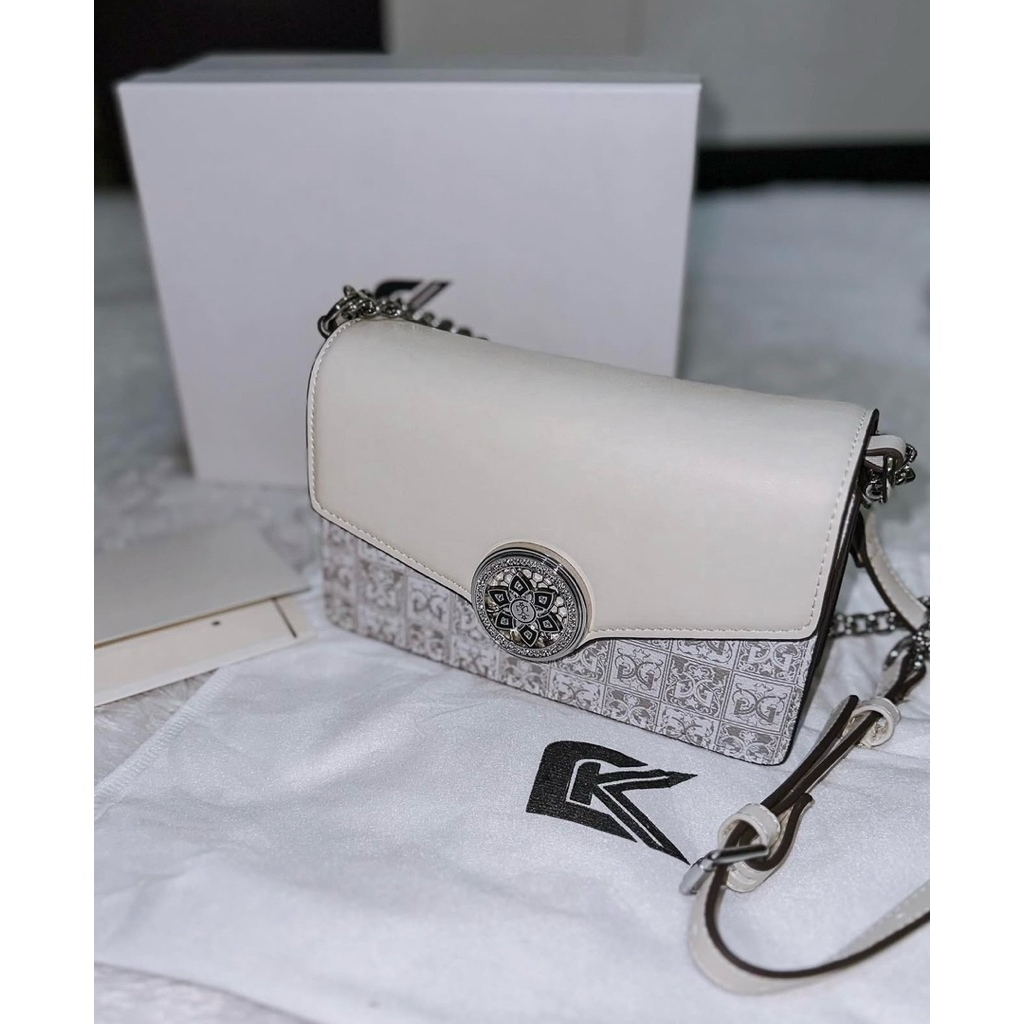 CK White Sling Bag / Sling bag Women / tas pergi wanita