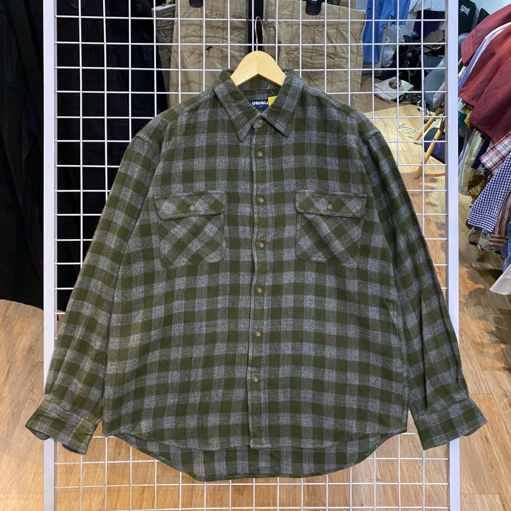Uniqlo Wool Outer Flannel Shirts