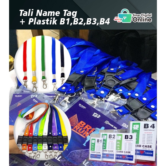 Cetak Set Name Tag PANITIA | Tali Name Tag | Plastik Name Tag B1 B2 B3 B4