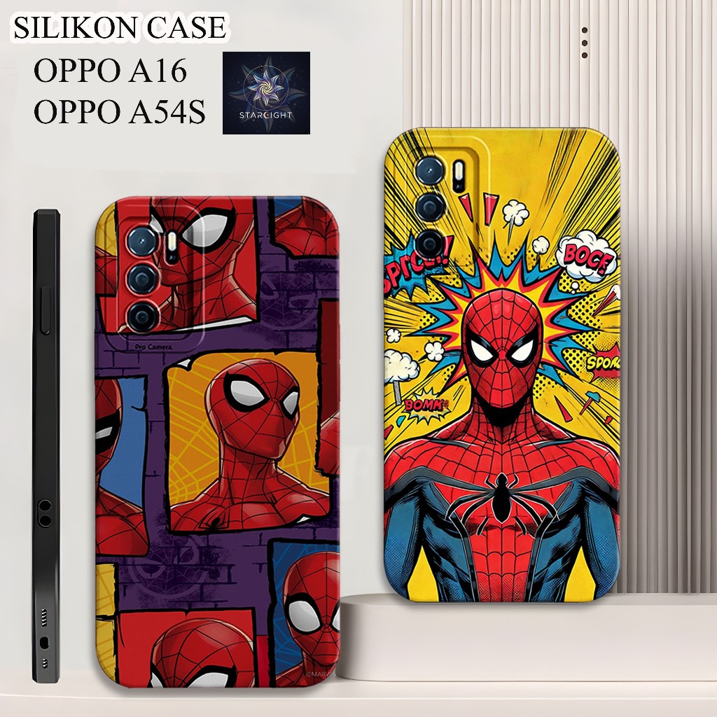Case Oppo A16 A16S A54S Terbaru Fashion Case Spiderman Casing Hp Oppo Silikon Procamera Pelindung Hp