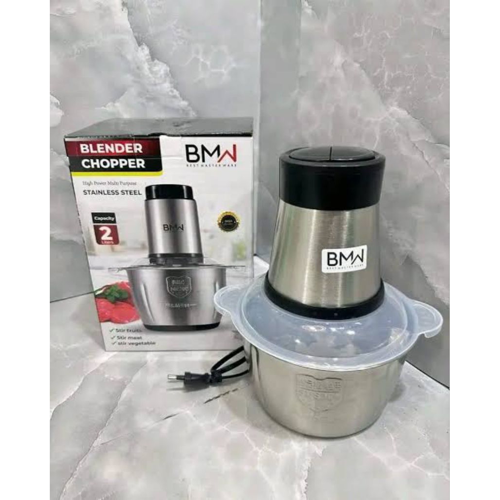 food chooper BMW stainless stell 2 liter kitchenware/blender daging/bumbu SUS 304
