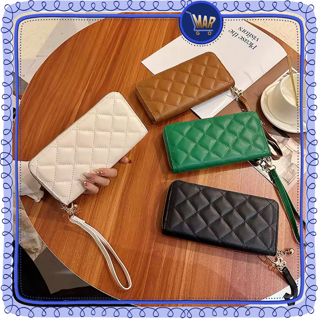 DOMPET PANJANG hitam resleting dompet import dompet wanita resleting