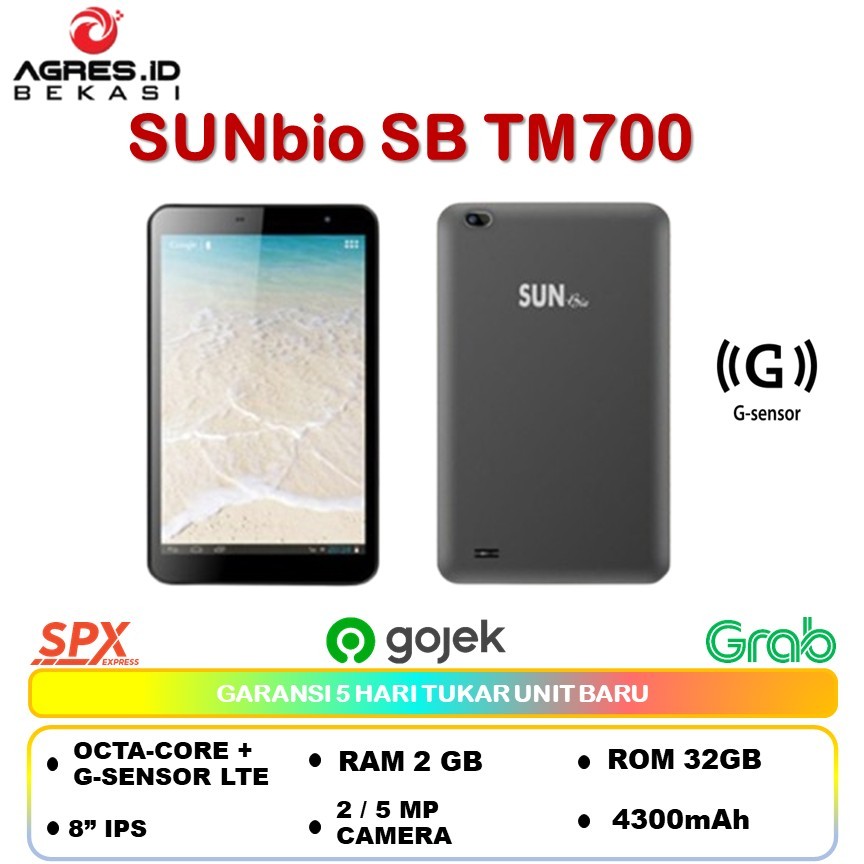 Tablet SUNBIO SB TM700  4G Ram 2gb Rom 32gb 8inch