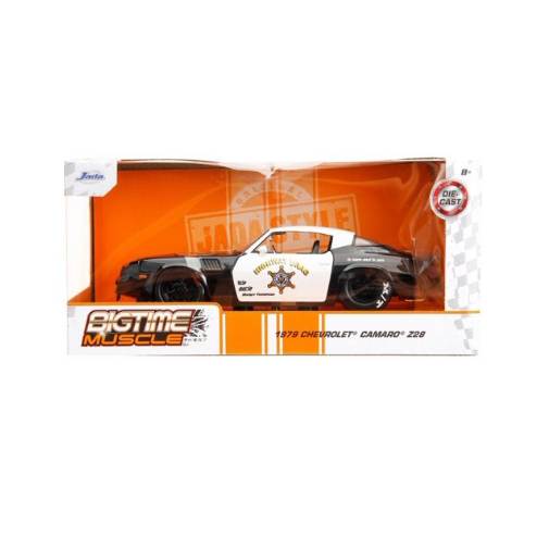1979 Chevy Camaro Z28 "Highway Drag" Police, Black - Jada Toys 34203/4 - 1/24 Scale Diecast Car