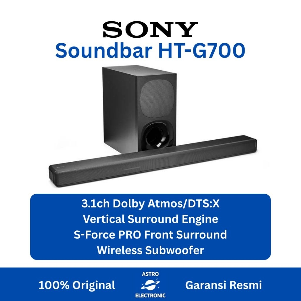 SONY HT-G700 SOUNDBAR 3.1 CHANNEL