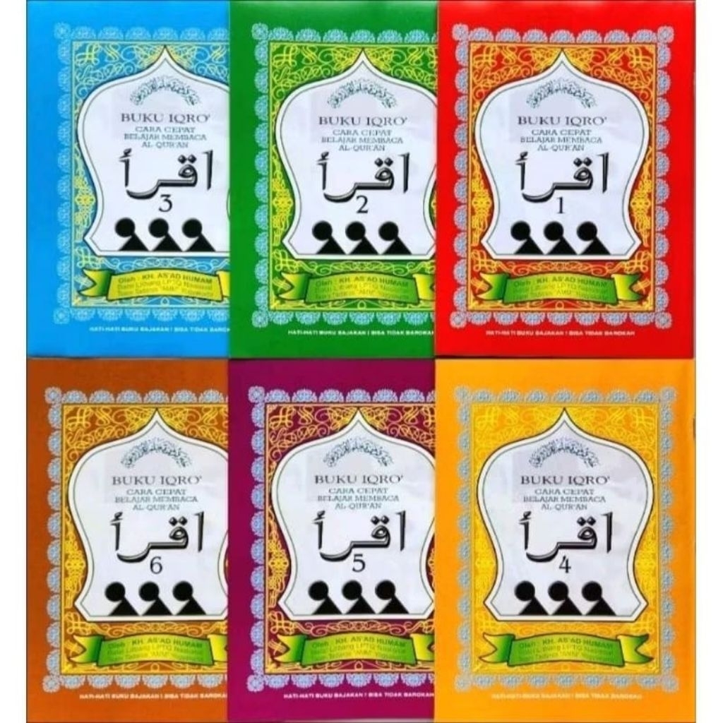 1 Set Buku IQRO Ukuran Besar Jilid 1.2.3.4.5.6 A5