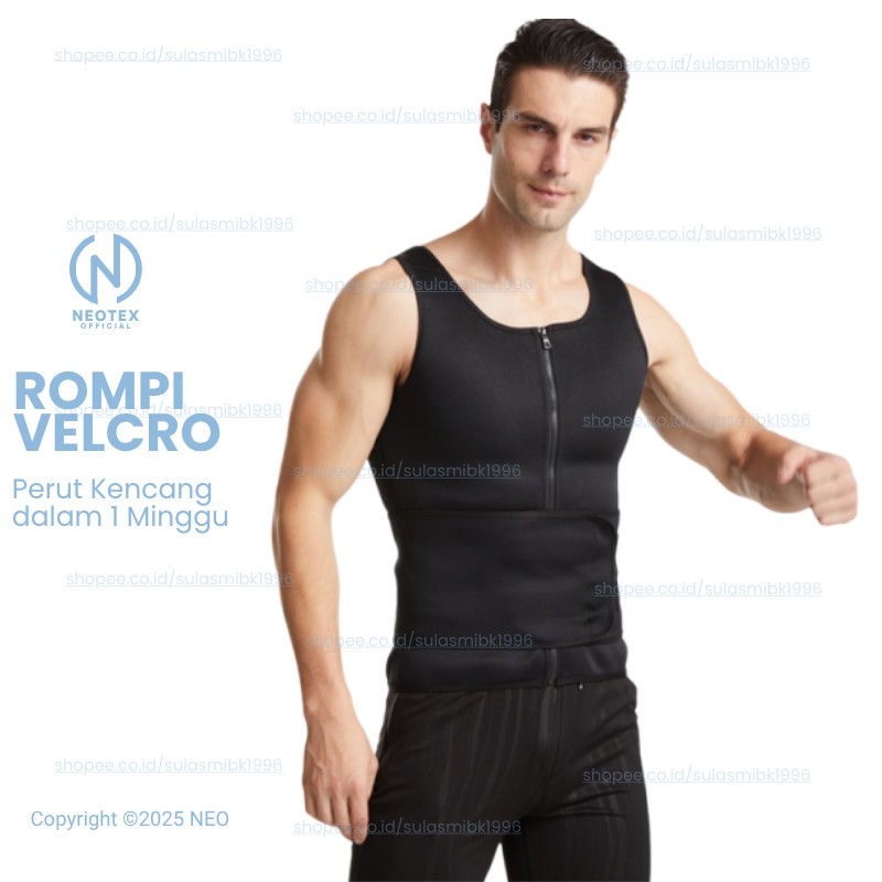 Korset Pelangsing Perut Buncit Badan Olahraga Jumbo Big Size 100kg PRIA VELCRO Korset Corset Korslet