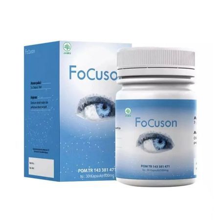 Fokuson Obat Herbal Mata 100% Original 30 Capsule
