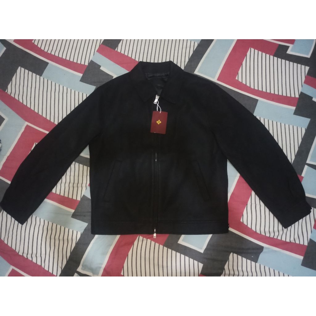 Wool Fiber Black Jacket SIGNORE