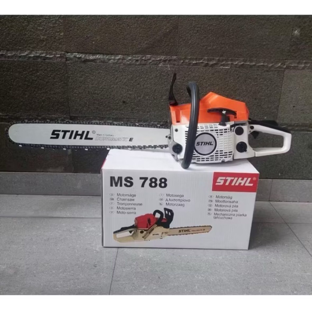 Mesin Chainsaw Senso Mesin Gergaji Mesin MS 788 STIHL Bar 22 Inch Gergaji Mesin FULLSET ORIGINAL KOM