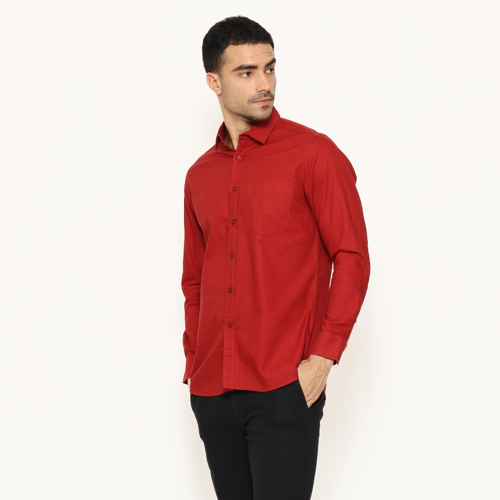 Schoeller Kemeja Pria Slim Fit Lengan Panjang – Bahan Katun Premium