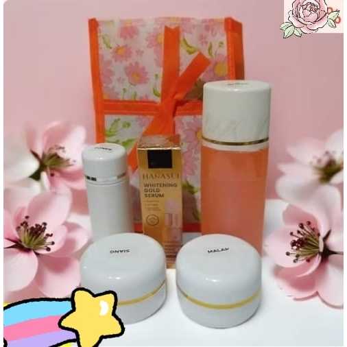 Cream/skincare Pemutih wajah Original Paket 30gram+Serum Hanasui GOALD set perawatan kecantikan