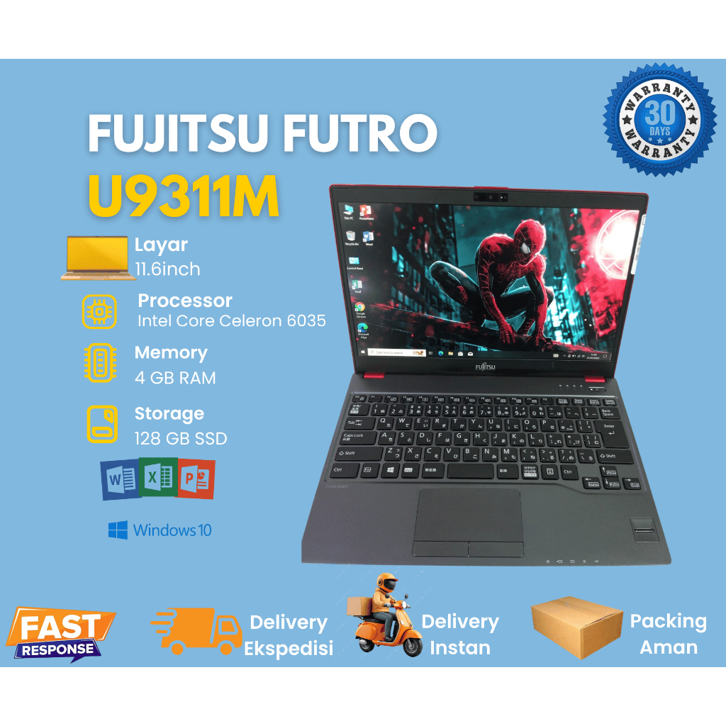 Fujitsu Futro U9311 Intel Celeron 6035 Ram 4GB SSD 128GB 12"