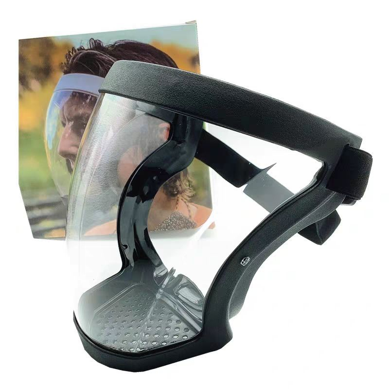 Face Shield Acrylic Sepeda Jogging Active Shield Hybrid Full Face Cover Anti Fog