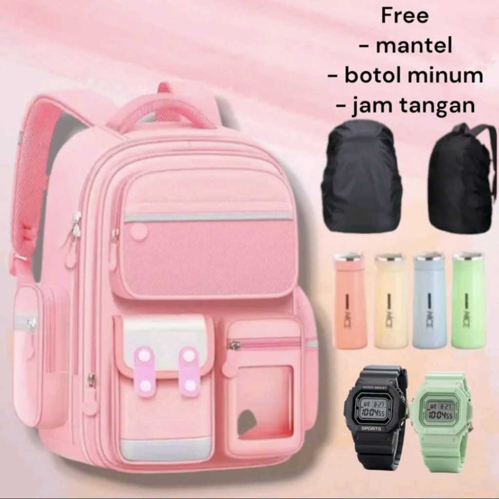 Tas Ransel Anak Sekolah Terbaru Kapasitas Besar Tas Ransel Anak Sekolah Wanita Kekinian Backpack wan