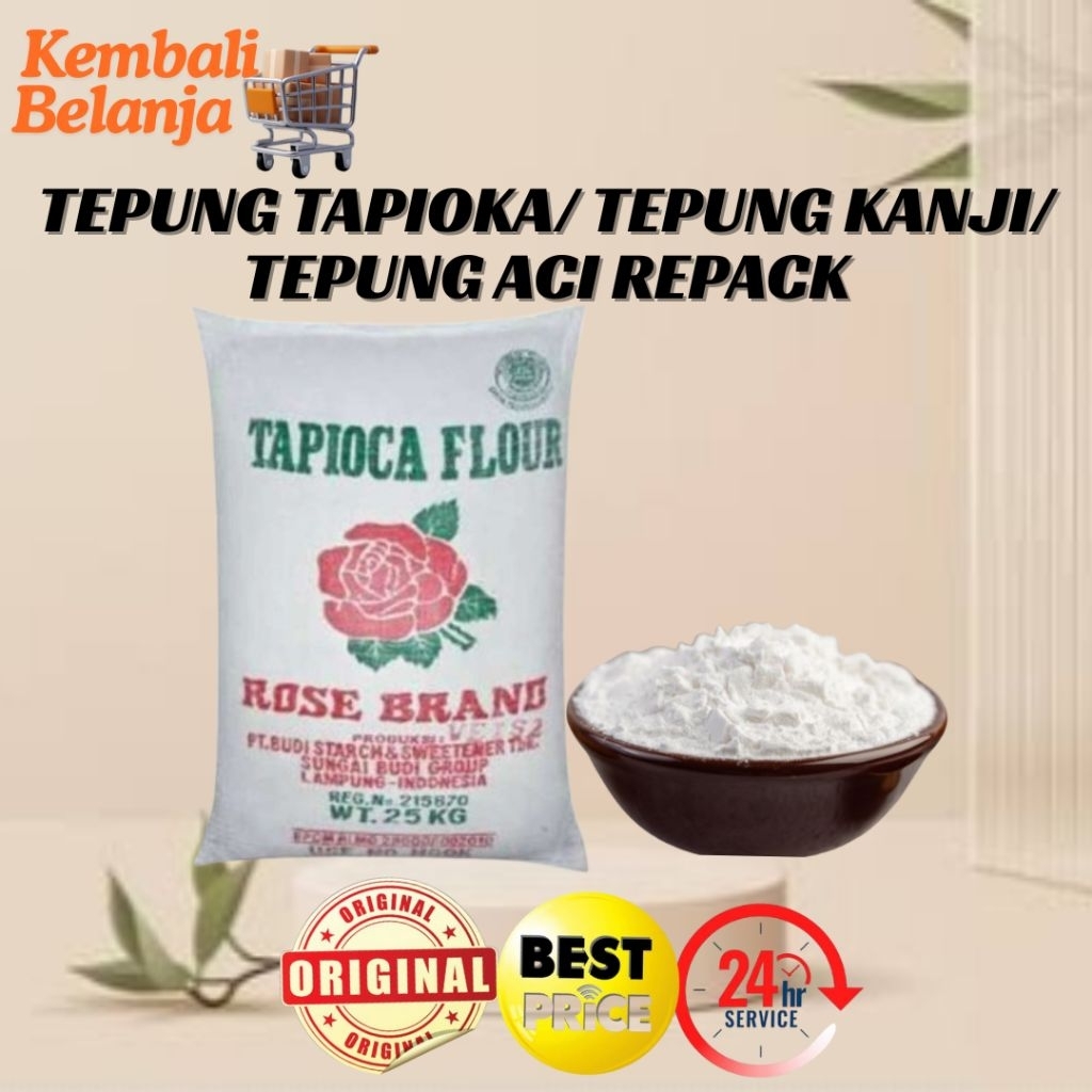 Tepung Tapioka 1 Kg/ Tepung Tapioca/ Tepung Kanji/ Tapioka/ Tepung Aci
