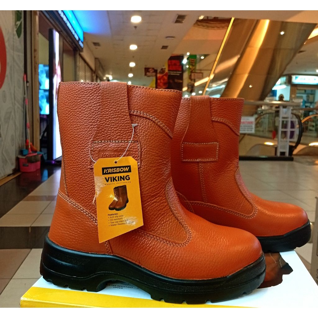 SEPATU SAFETY KRISBOW VIKING PRIA/ SEPATU PELINDUNG KERJA SIZE 39-45 BERKUALITAS ASLI ORIGINAL