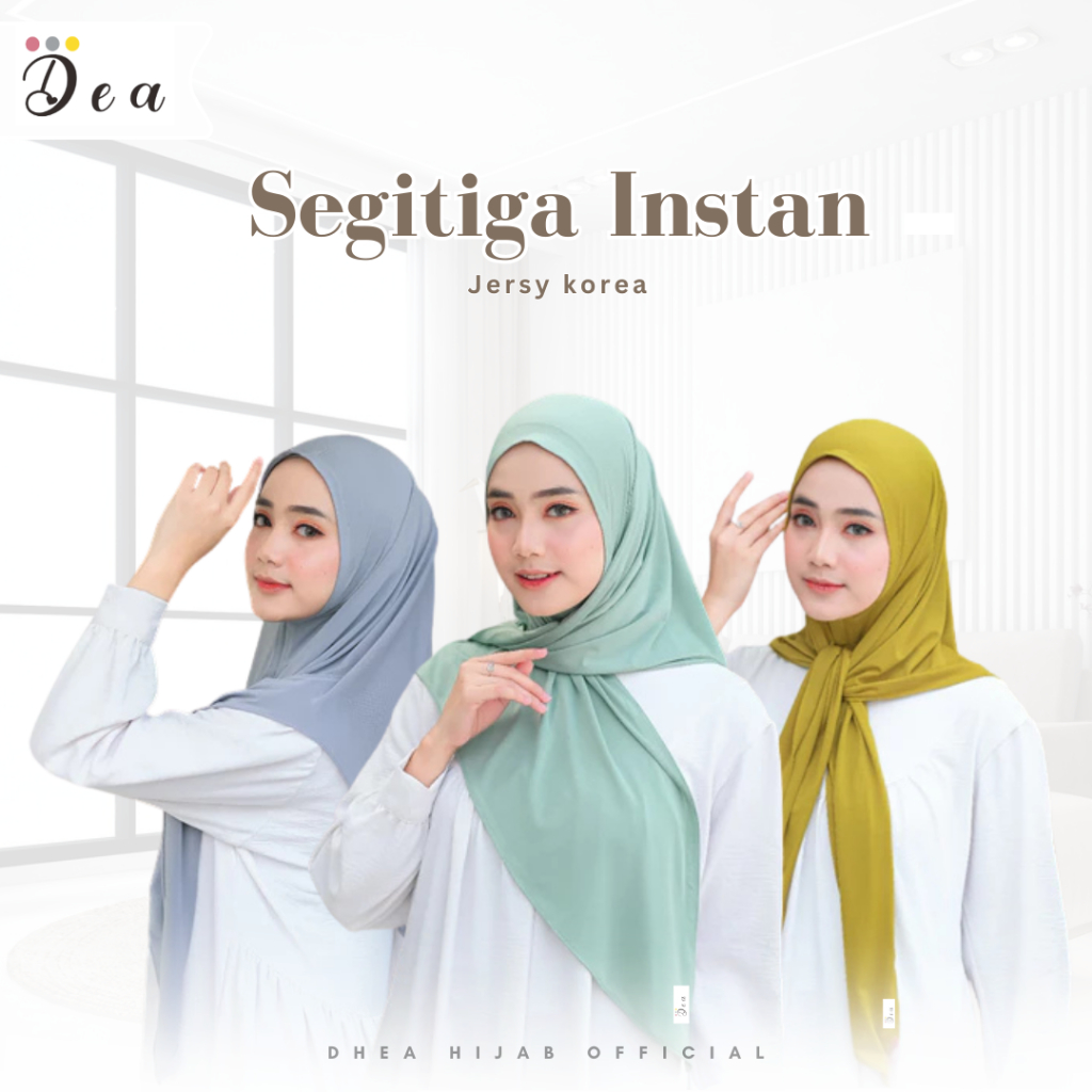 HIJAB INSTAN SEGITIGA JERSEY/JILBAB SEGITIGA INSTAN JERSEY SUPER