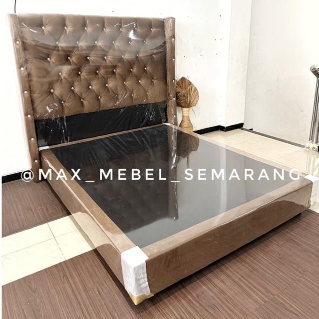 Dipan Divan Ranjang Midili Bludur Oscar Ranjang Springbed Kasur Mebel Furniture MCS Semarang