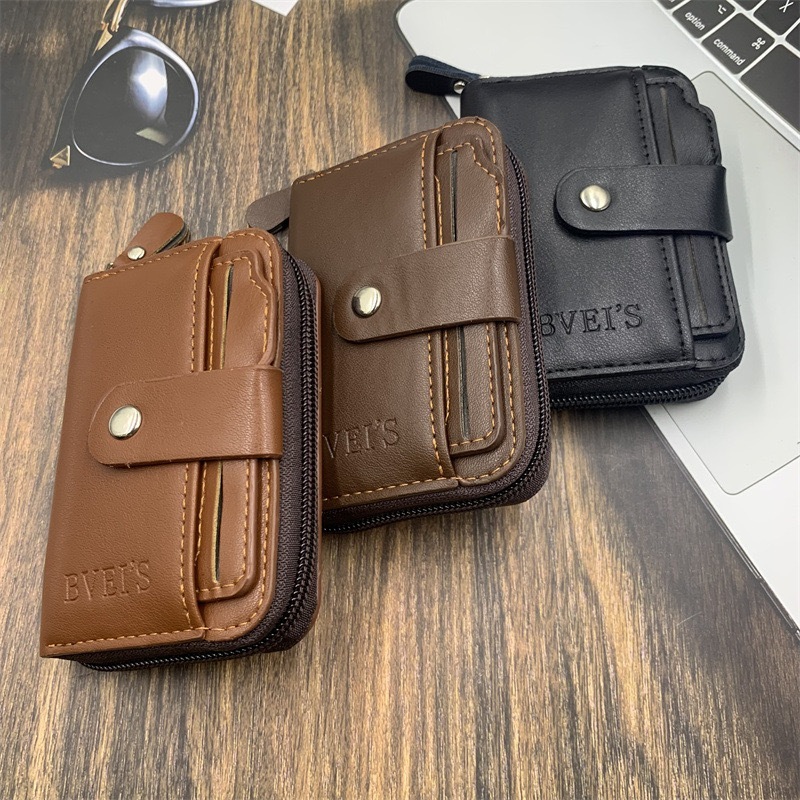 JOINSHOP Dompet Kartu Kulit / Dompet Kartu Pria Wanita Import / Dompet Simple Muat Banyak Kartu / Do