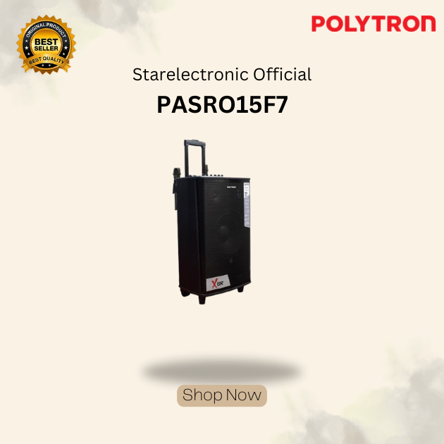 PASPRO15F7 Polytron PAS PRO 15F7 – Speaker Aktif 15 Inch Suara Powerful dan Bass Mendalam