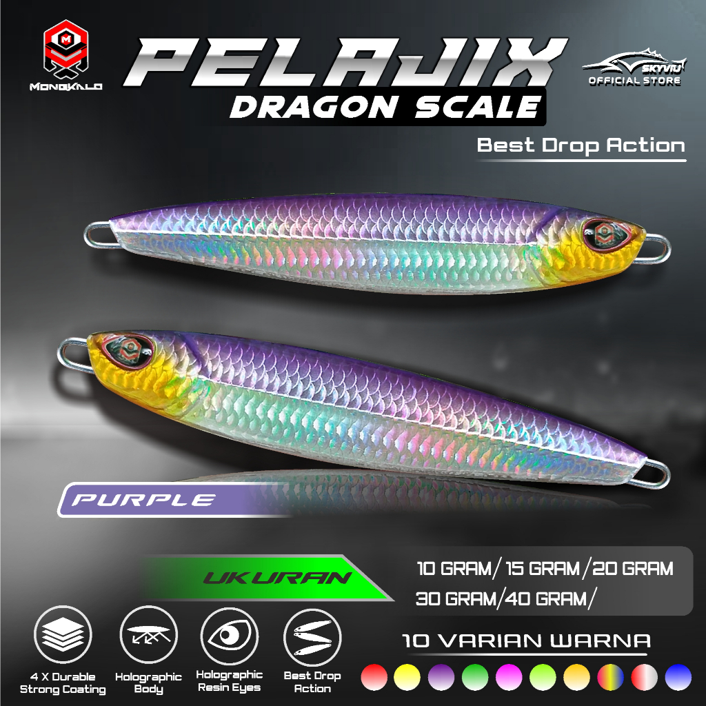 Mongkalo Pelajix Sisik-Kecil noGID noMotif Candy 20 Ungu