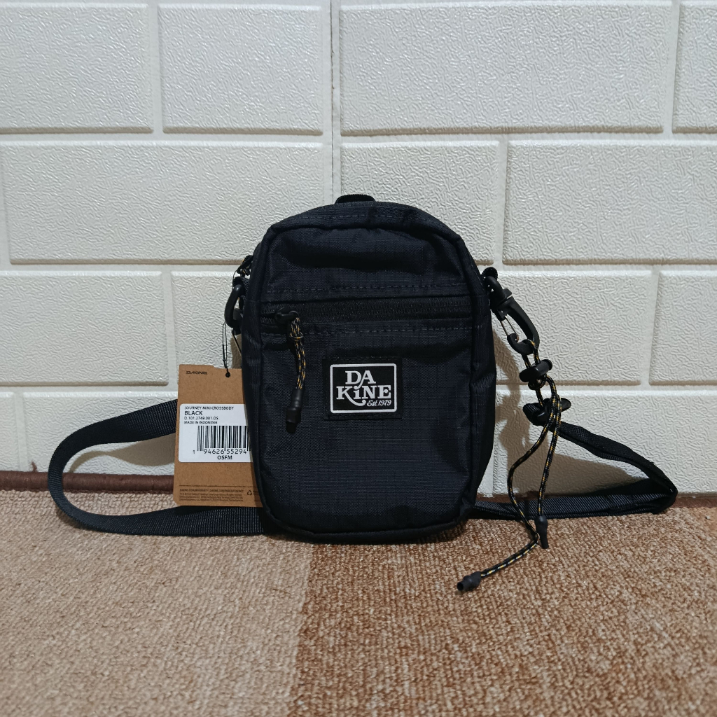 Tas Selempang Dakine Journey Mini Crossbody Bag Black Original Sling Bag Kecil Unisex Pria Wanita