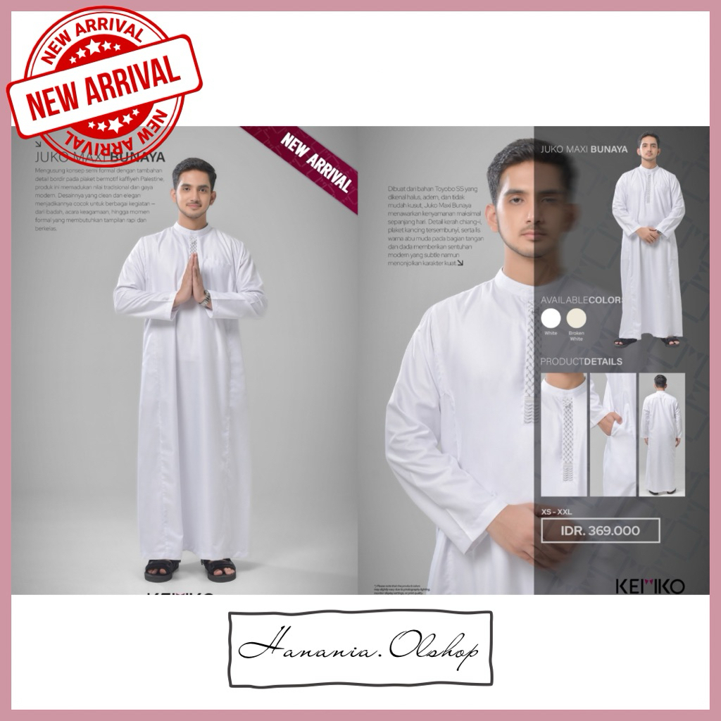 DISKON RABBANI - NEW ARRIVAL Juko Maxi Bunaya Blg rabbani | juko rabbani | jubah koko | baju koko | 