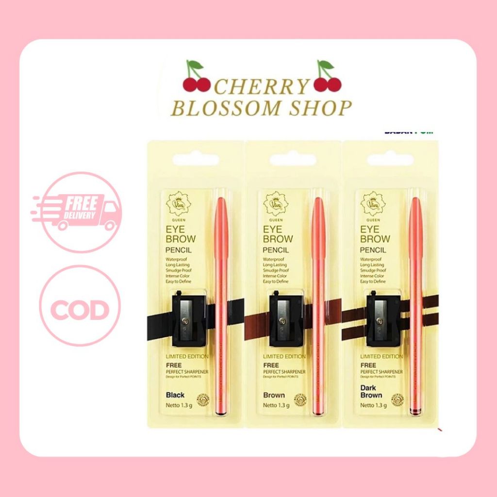 [1 PAK ISI 12 PCS] VIVA PENSIL ALIS 1 LUSIN