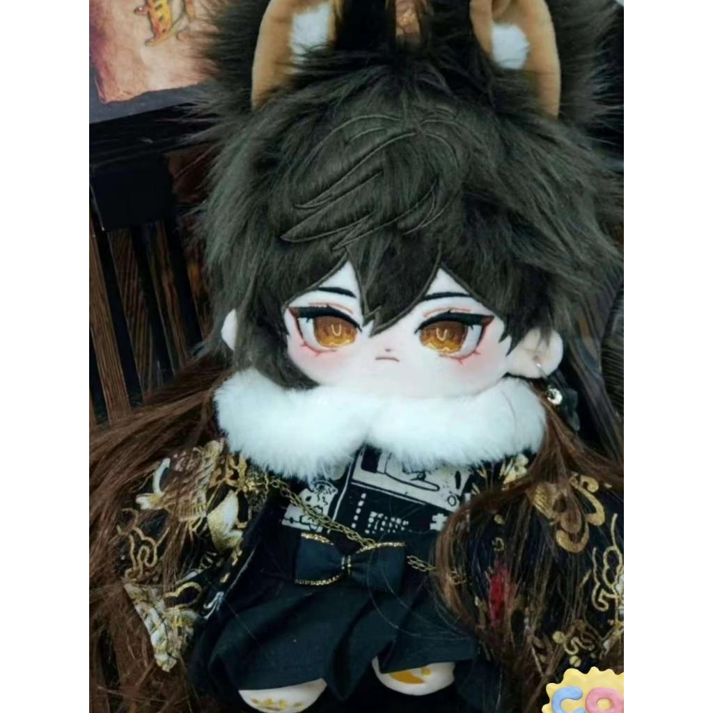 [READY STOCK] doll zhongli genshin impact boneka liyue zhongli cotton doll 20cm zhongli - moon