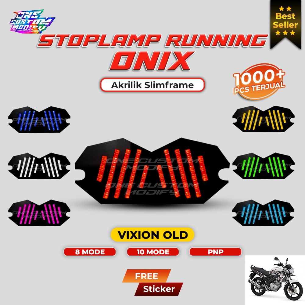 LAMPU REM RUNNING VIXION OLD 8 10 MODE AUTO MANUAL VARIASI STOPLAMP MOTOR