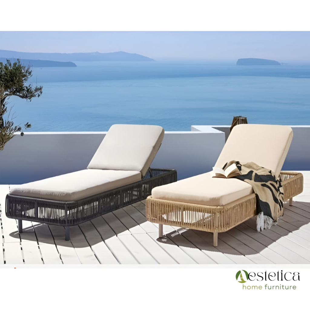 OSINI SUN LOUNGER / SUNBED / KURSI KOLAM RENANG By Aestetica Furniture