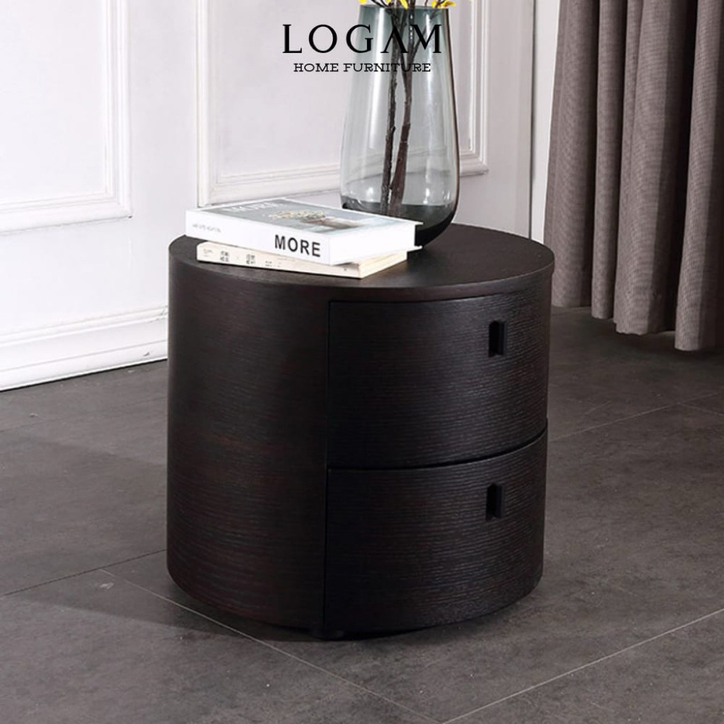 Nakas Meja Nakas Bulat Meja Samping Tempat Tidur