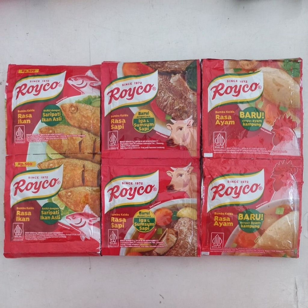 Royco ayam renceng / royco sapi renceng / royco ikan renceng sachet isi 12