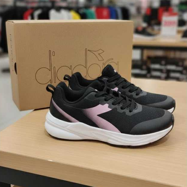 SIZE 36 dan 37 Diadora Nurnia Black Pink Women Shoes Original