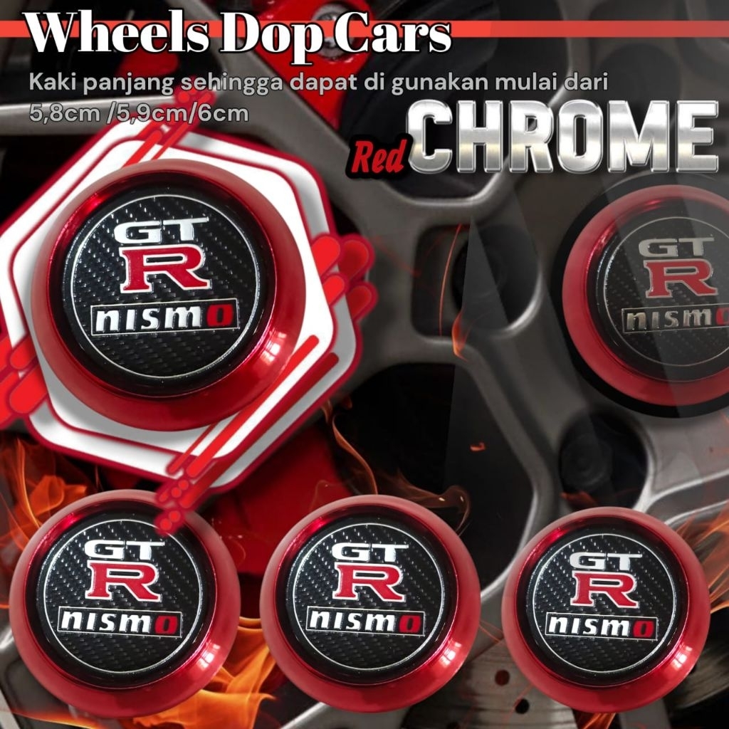 Tutup Dop Krome As Roda Velg Mobil Ring 14 15 16 17 18 19 20 Diameter 6Cm 5,7cm 5,8cm 5,9cm