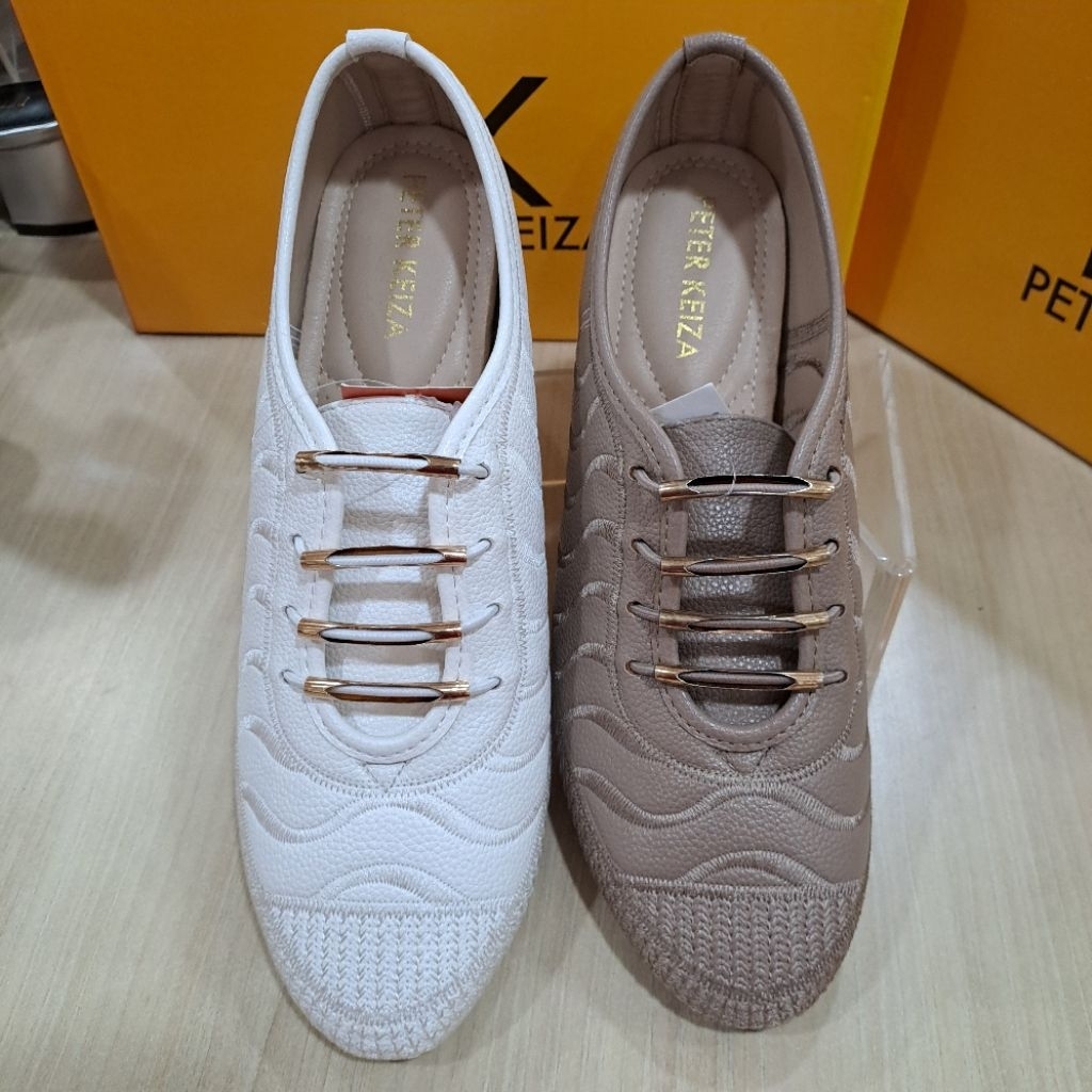 sepatu wedges wanita peter keiza