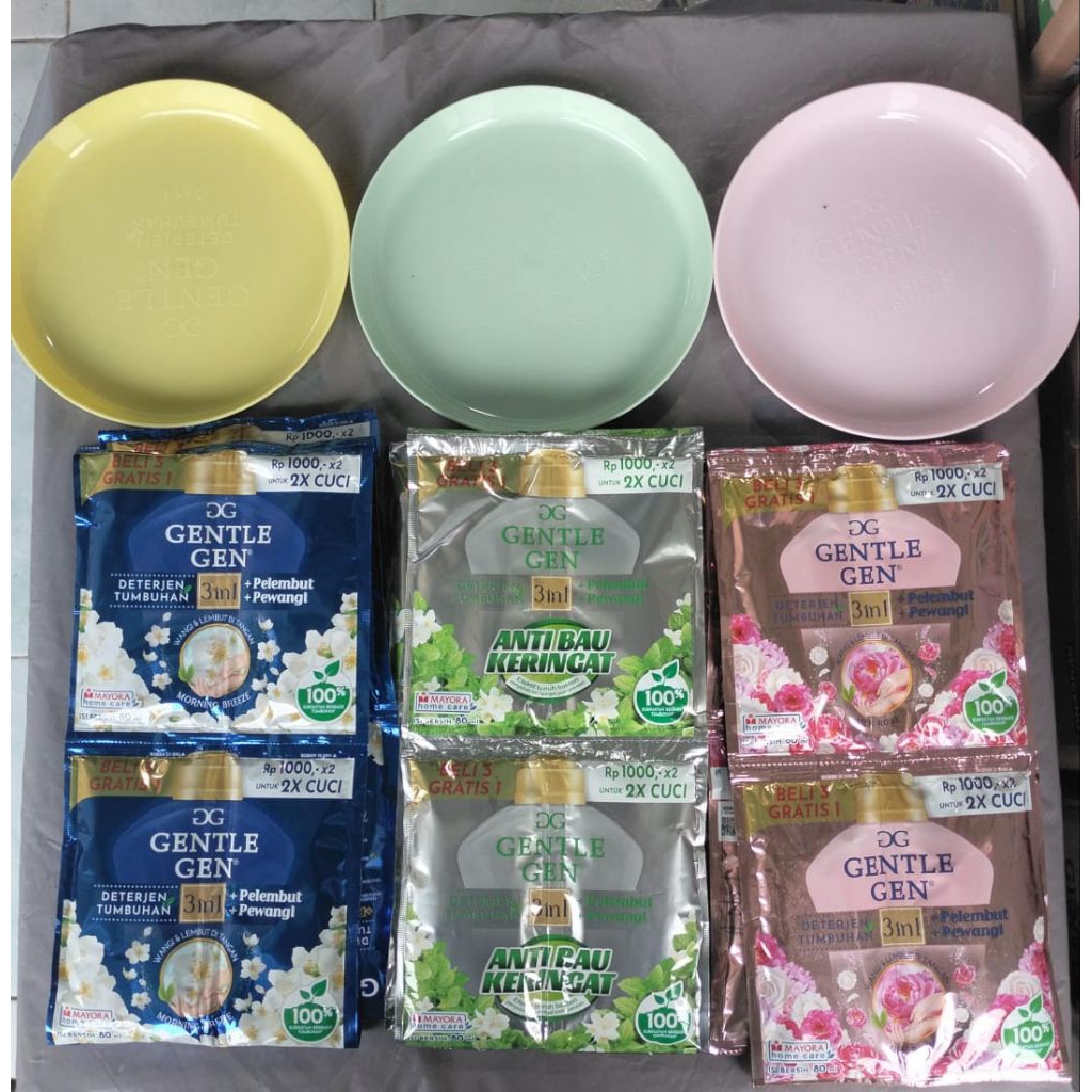 gentle gen 16 sachet gratis piring