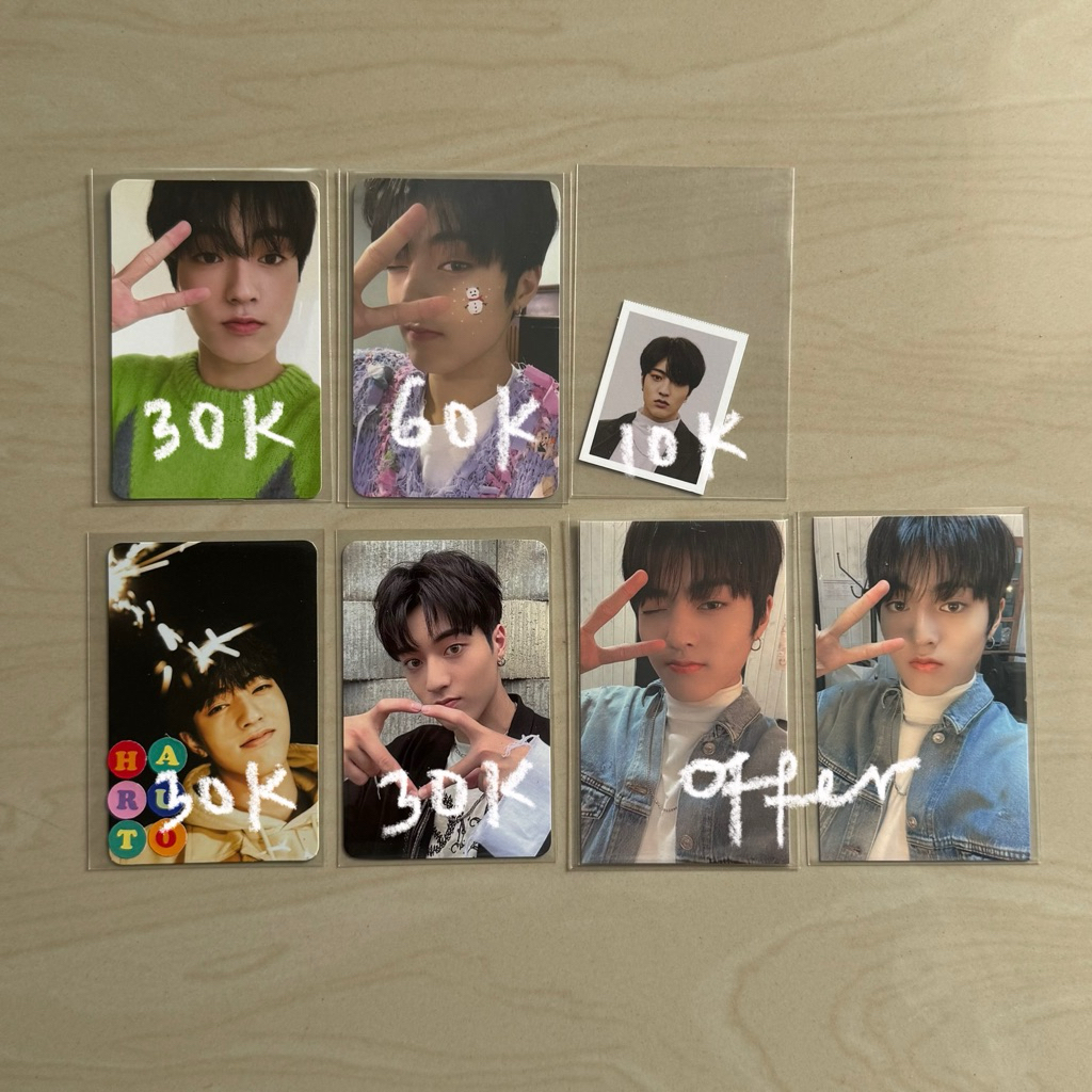 TREASURE | Haruto Photocard PC Album Snowman FA Blue Orange Kembang Api Kempi Welcol Benefit MD Offl