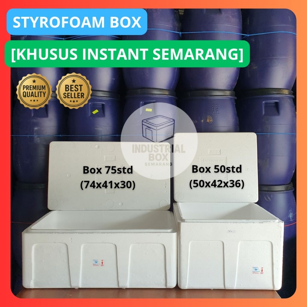 [KHUSUS INSTANT SEMARANG] Styrofoam Box Garuda Original Sterofoam Cool Gabus Es Kristal Crystal Froz