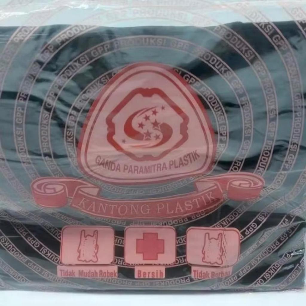 Kantong Plastik Hitam/Kantong Plastik Tebal/Kantong Hitam GPP Uk.28 (1 ikat)